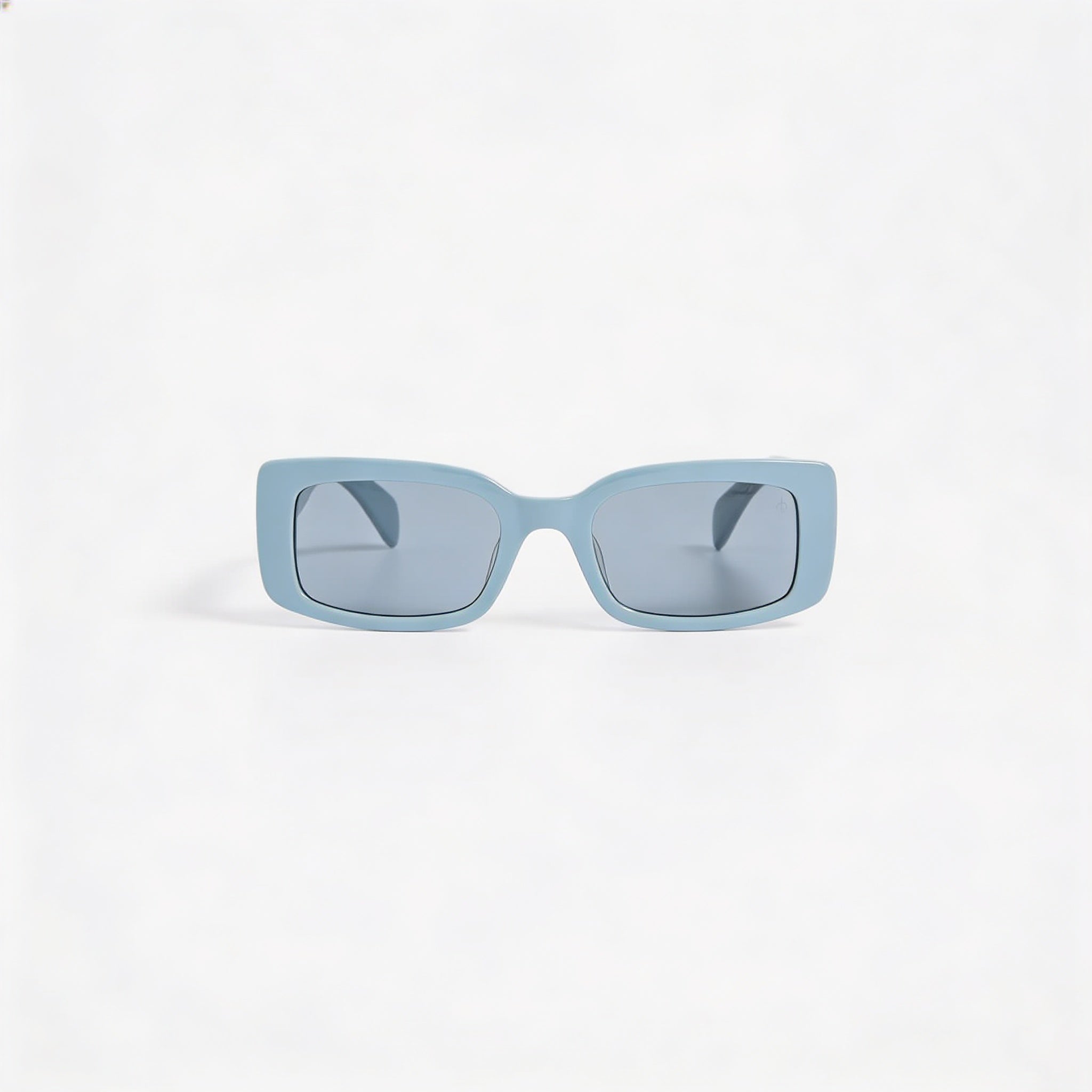 Rag & Bone Classic Women’s Thick Narrow Rectangular Blue Plastic Frame Blue Lens UV Protection Sunglasses 52mm, Photo 2