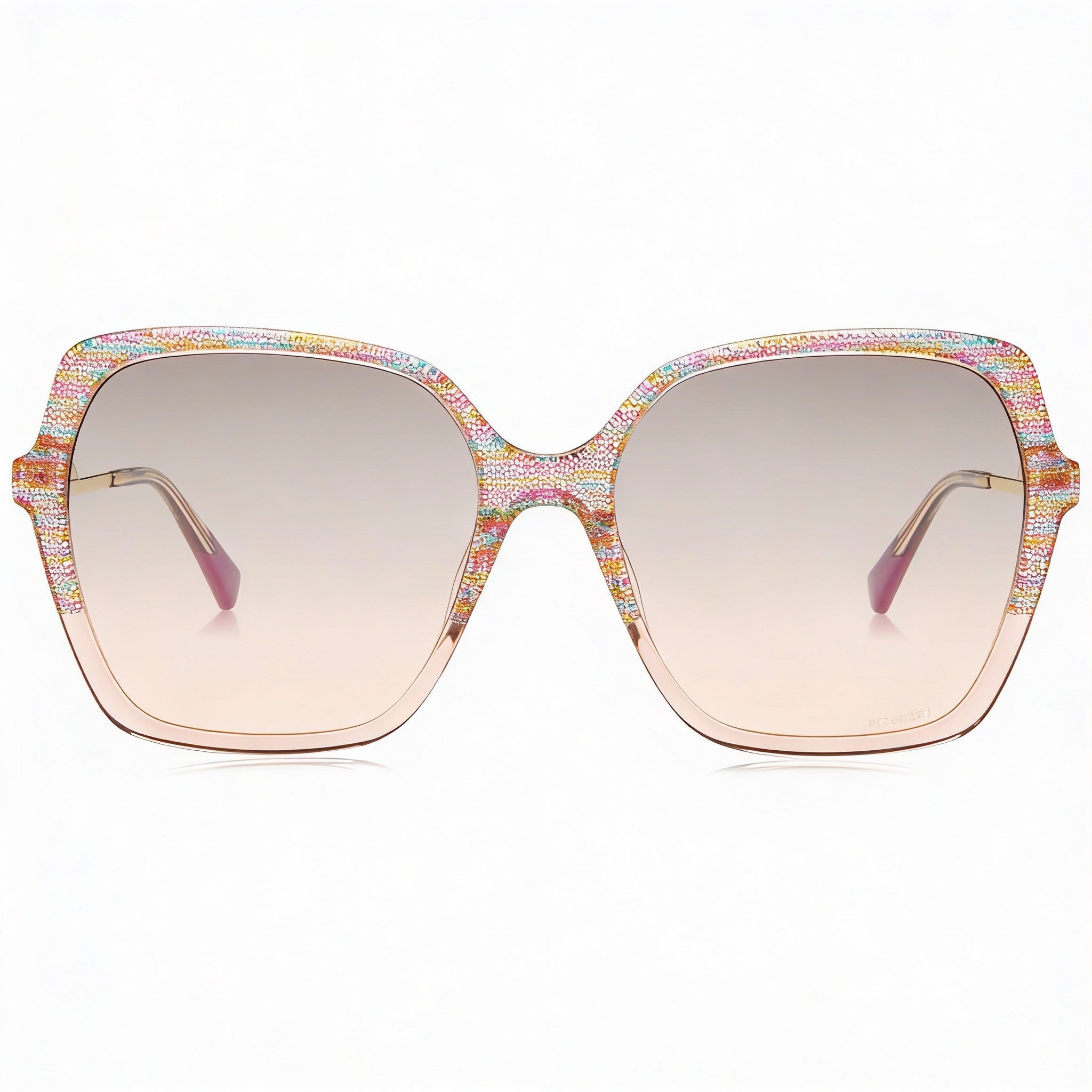 Gafas de sol Missoni Missoni Dna para mujer, diseño rosa, multicolor, gris, acetato, protección UV, 57 mm, Photo 2