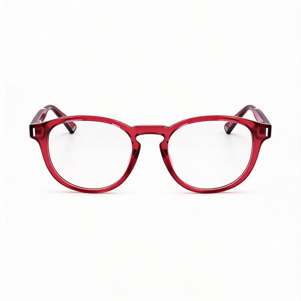 Gafas de sol Polaroid Pld D452 unisex modernas, montura roja inyectada, lentes de policarbonato no polarizadas, 50 mm
