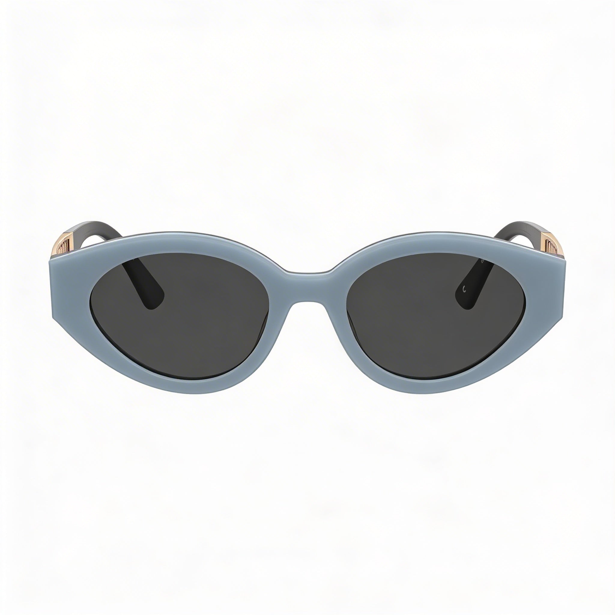 Moschino Casual Women's Azure Acetate Frame Sunglasses with Grey Polycarbonate Lenses, 51mm Lens Width, Photo 2
