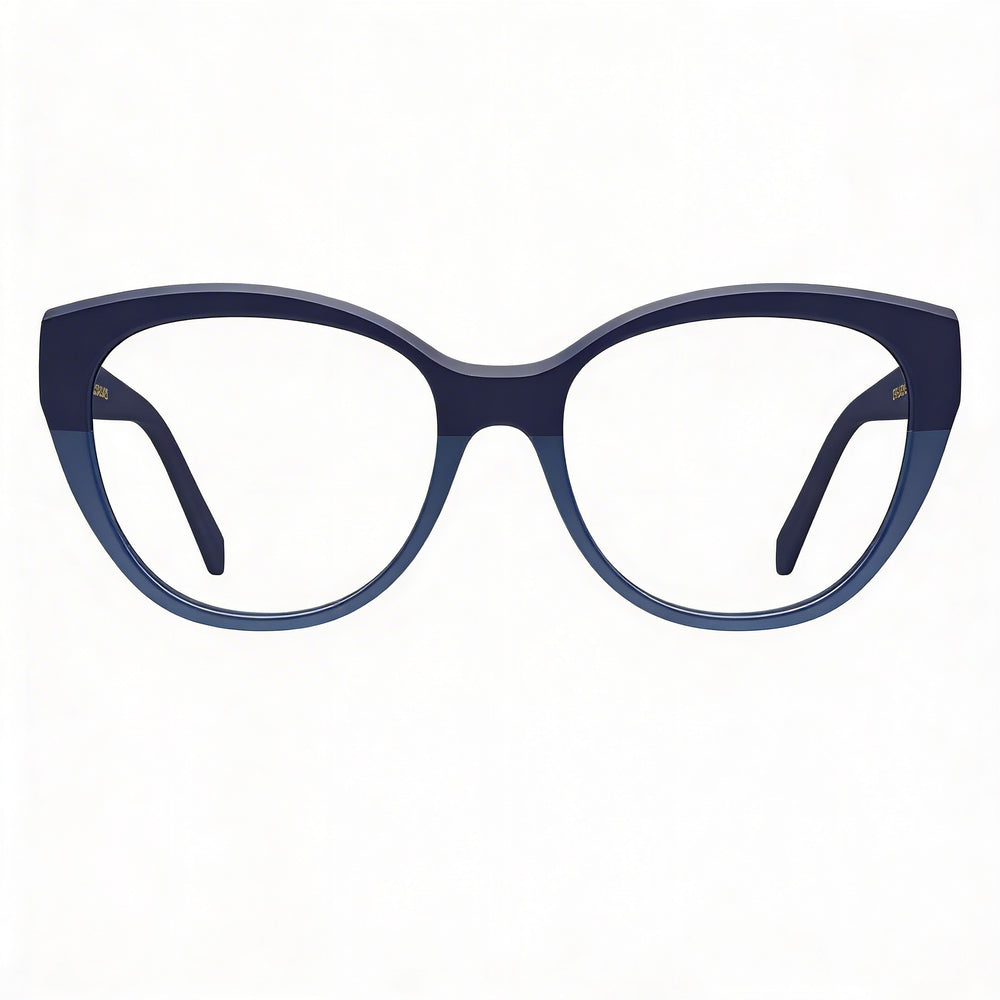 Gafas Ferragamo Sf2970 unisex con montura de acetato azul y lentes de policarbonato azul, tamaño 53 mm