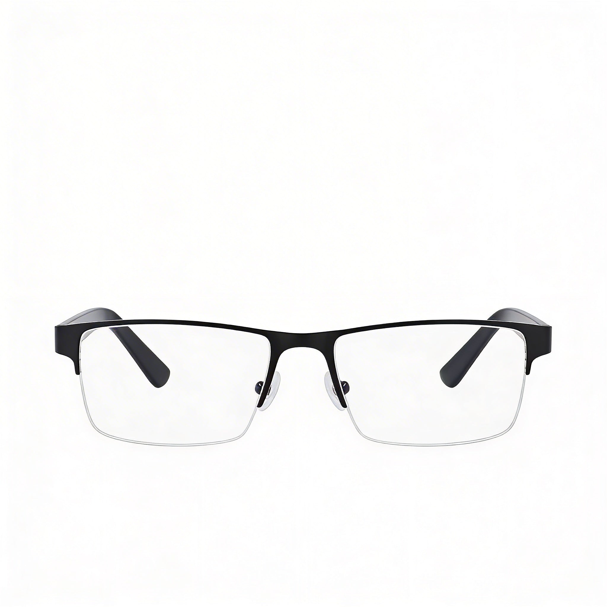 Lacoste CK20705 Unisex Matte Black Metal Half Rim Rectangle Eyeglasses Lens Width 55mm, Photo 2