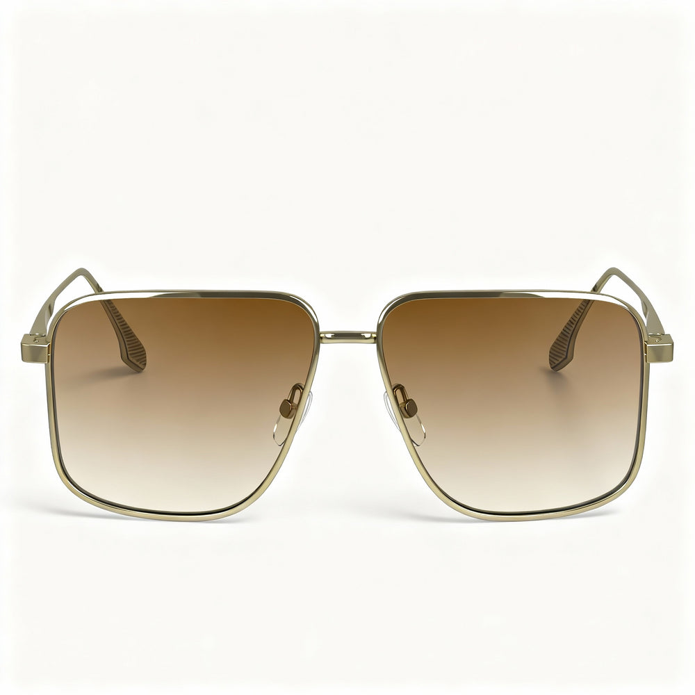 Victoria Beckham Modern Women's Gold Honey Gradient Metallo Sunglasses with Polycarbonate Lenses 57mm