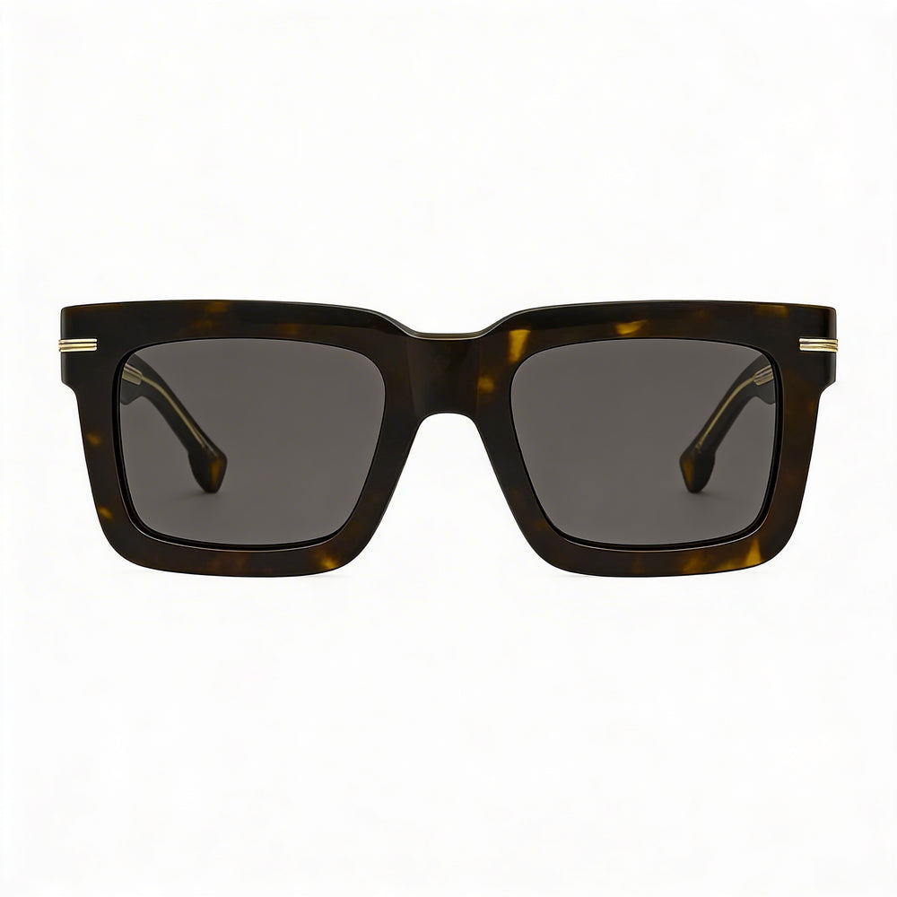 Hugo Boss BOSS 1501/S Gafas de sol unisex, montura de aluminio, color havana, protección UV moderna, 51mm