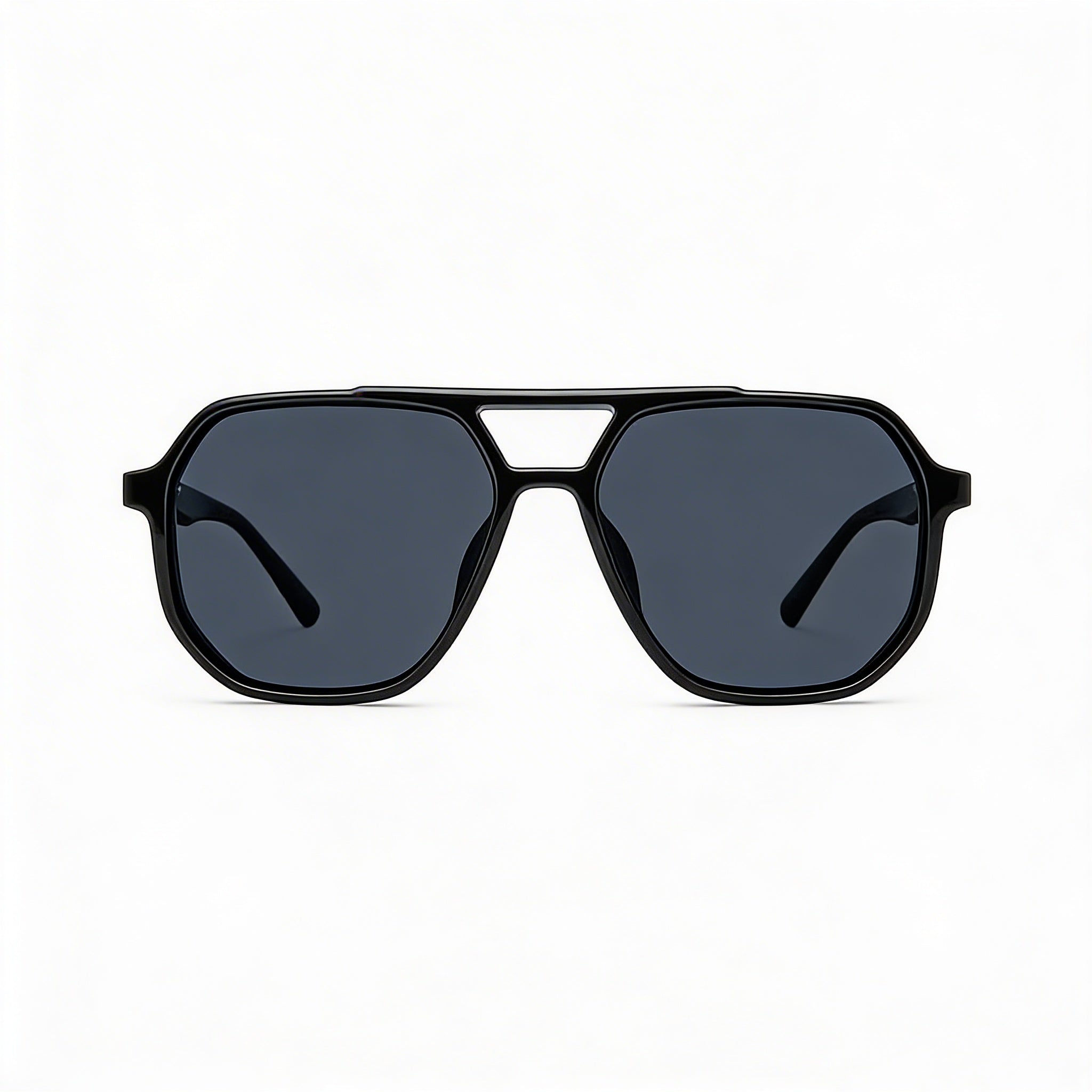 Gafas de sol polarizadas UV PRIVÉ REVAUX informales unisex con montura de propionato de celulosa inyectado negro y cristales grises 59mm, Photo 2