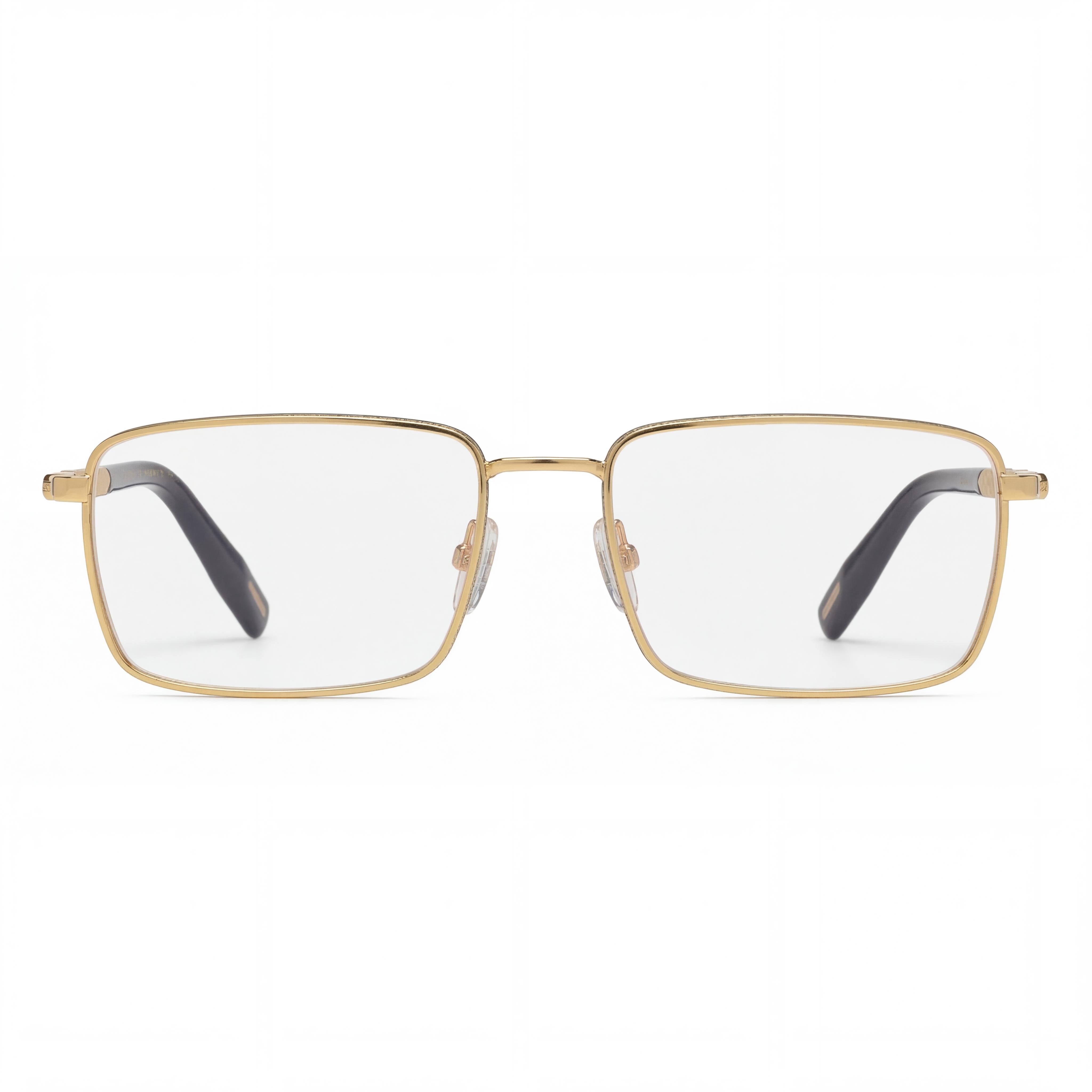 Chopard VCHL48 Men's Modern Metal Eyeglasses Glossy Black With Coloured Parts 56-18-145, Photo 2