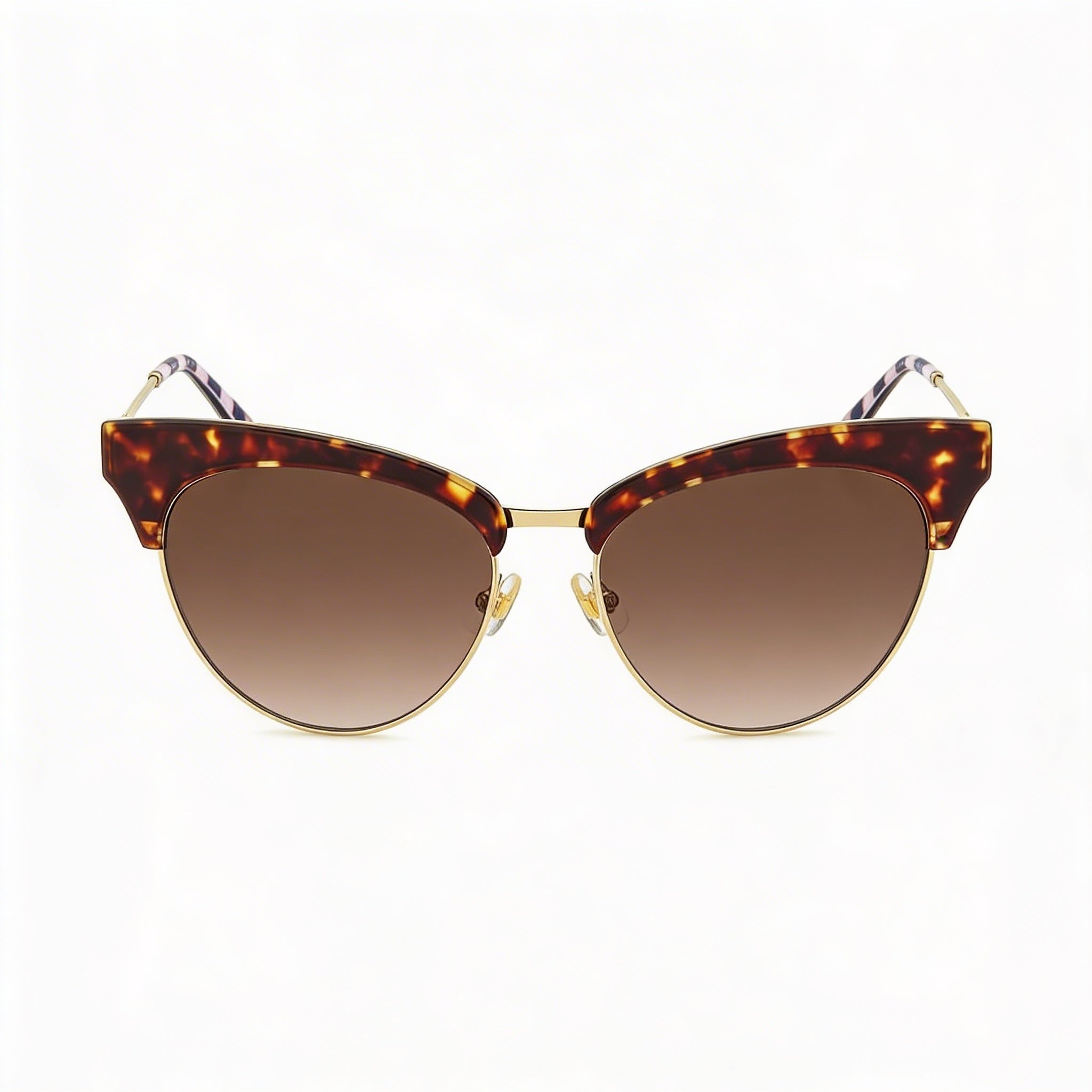 kate spade new york Alvi/G/S Women's Havana Stainless Steel Brown Shaded Sunglasses 54/140/16, Photo 1