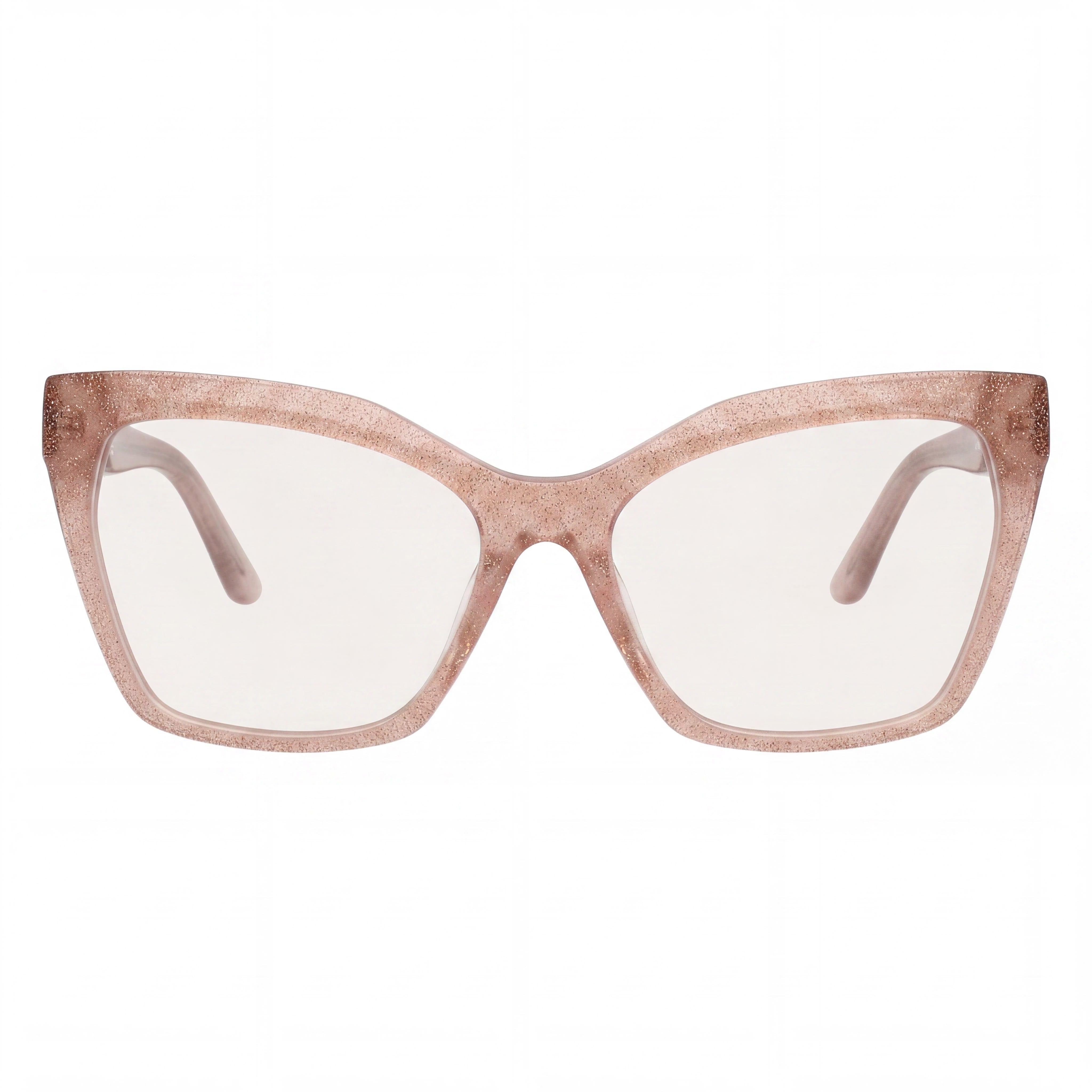 GUESS by Marciano Classic Women's Shiny Beige Plastic Frame Eyewear with Multicolor Lenses 55-16-145, Photo 2
