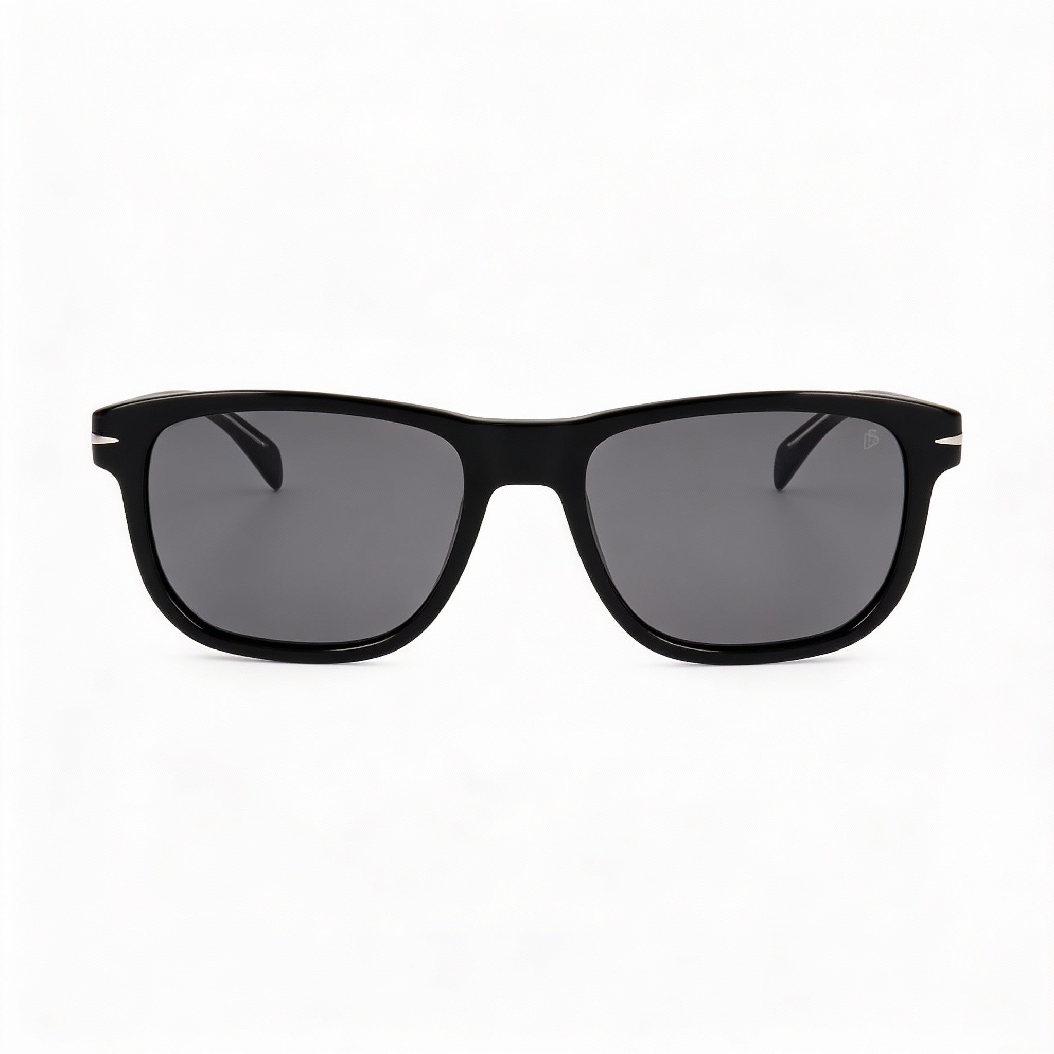 David Beckham Db 1045/S Unisex Acetate Frame Black and Silver, Black Silver Lenses UV Protection Sunglasses 54mm, Photo 2