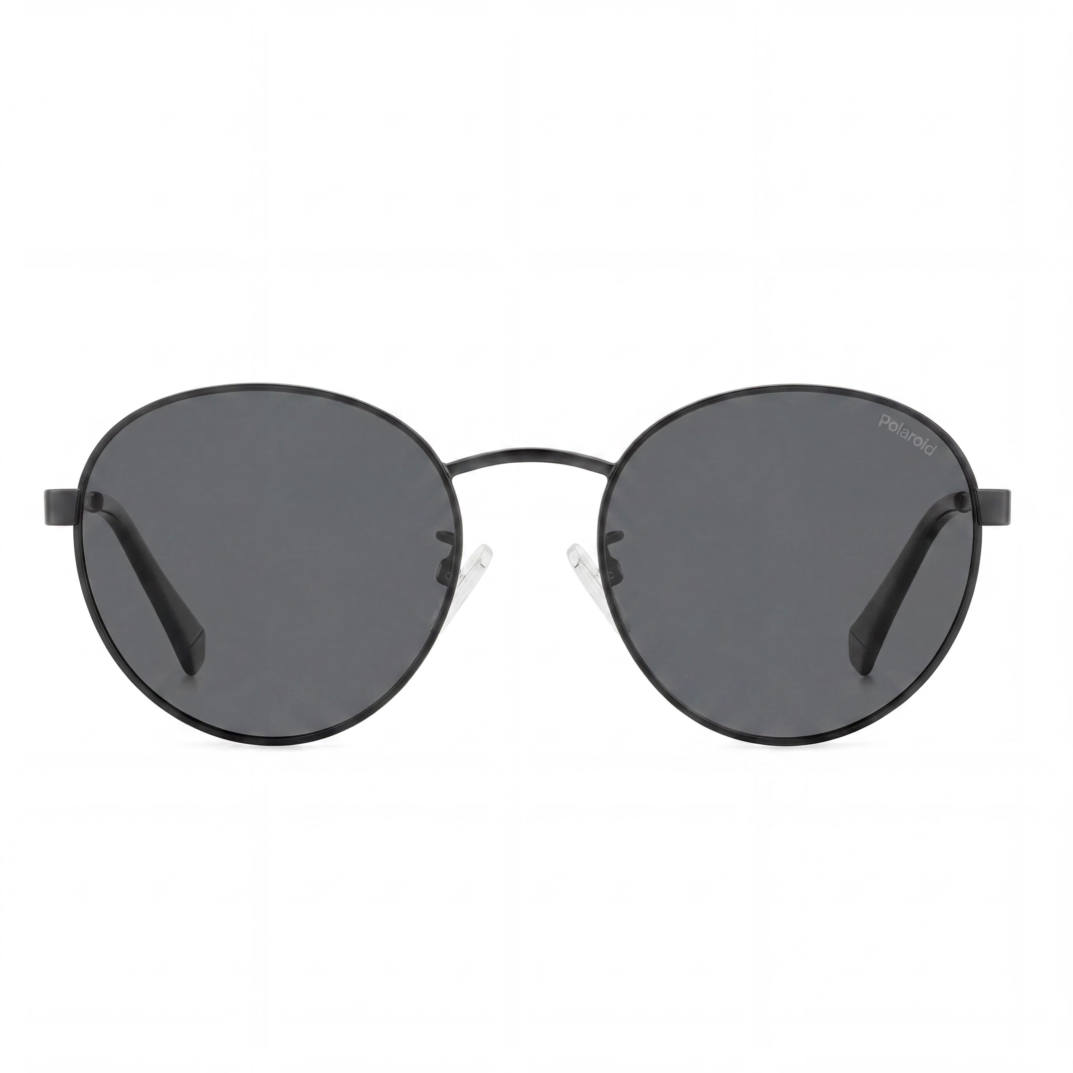 Polaroid Classic Unisex Matte Black Grey Stainless Steel Frame Grey Polarized UV Sunglasses 52mm, Photo 2