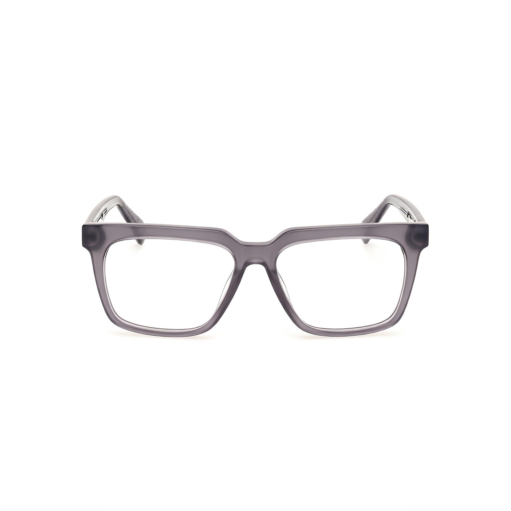 Marcolin GU50133 Women's Full-Rim Shiny Grey Plastic Eyeglasses, Made in Italy, Size 54-15-145