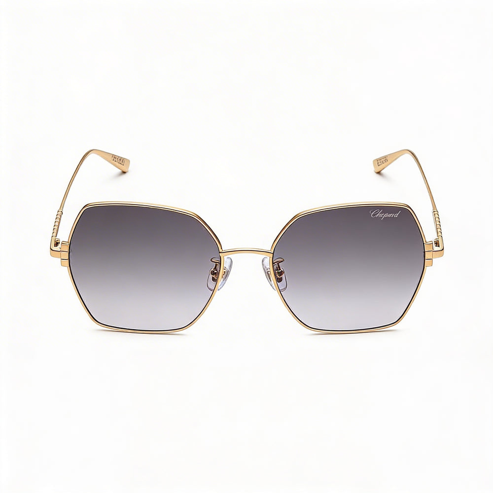Gafas de sol Chopard Schl02m para mujer, de titanio, color oro rosa degradado, 57 mm