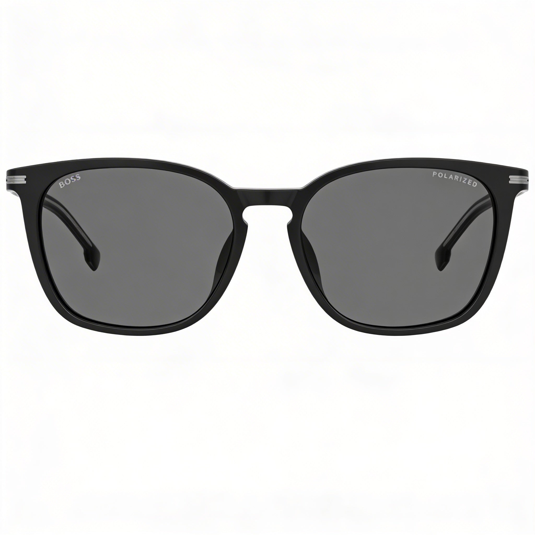 Hugo Boss Boss 1668/F/Sk Gafas de Sol de Hombre Negras de ACETATO ECOLÓGICO con Protección UV Polarizada Gris 56-18-145, Photo 2