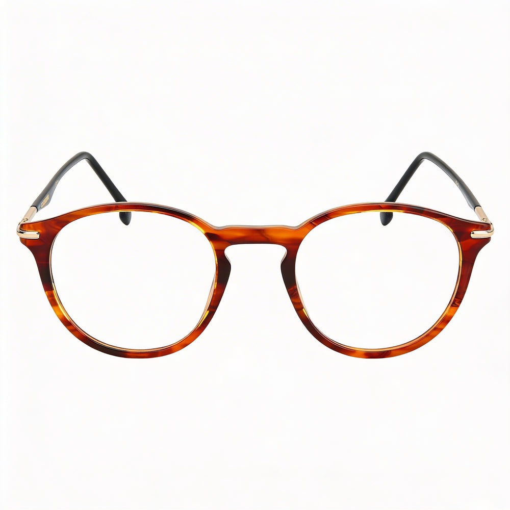 Montura óptica Carrera 284 unisex de acetato marrón con cuerno de 49 mm