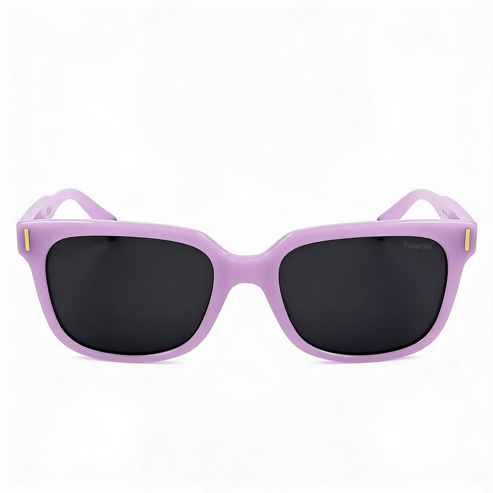 Polaroid PLD 6191/S Unisex Casual Lilac Polycarbonate Frame Grey Polarized UV Protected Sunglasses 54mm