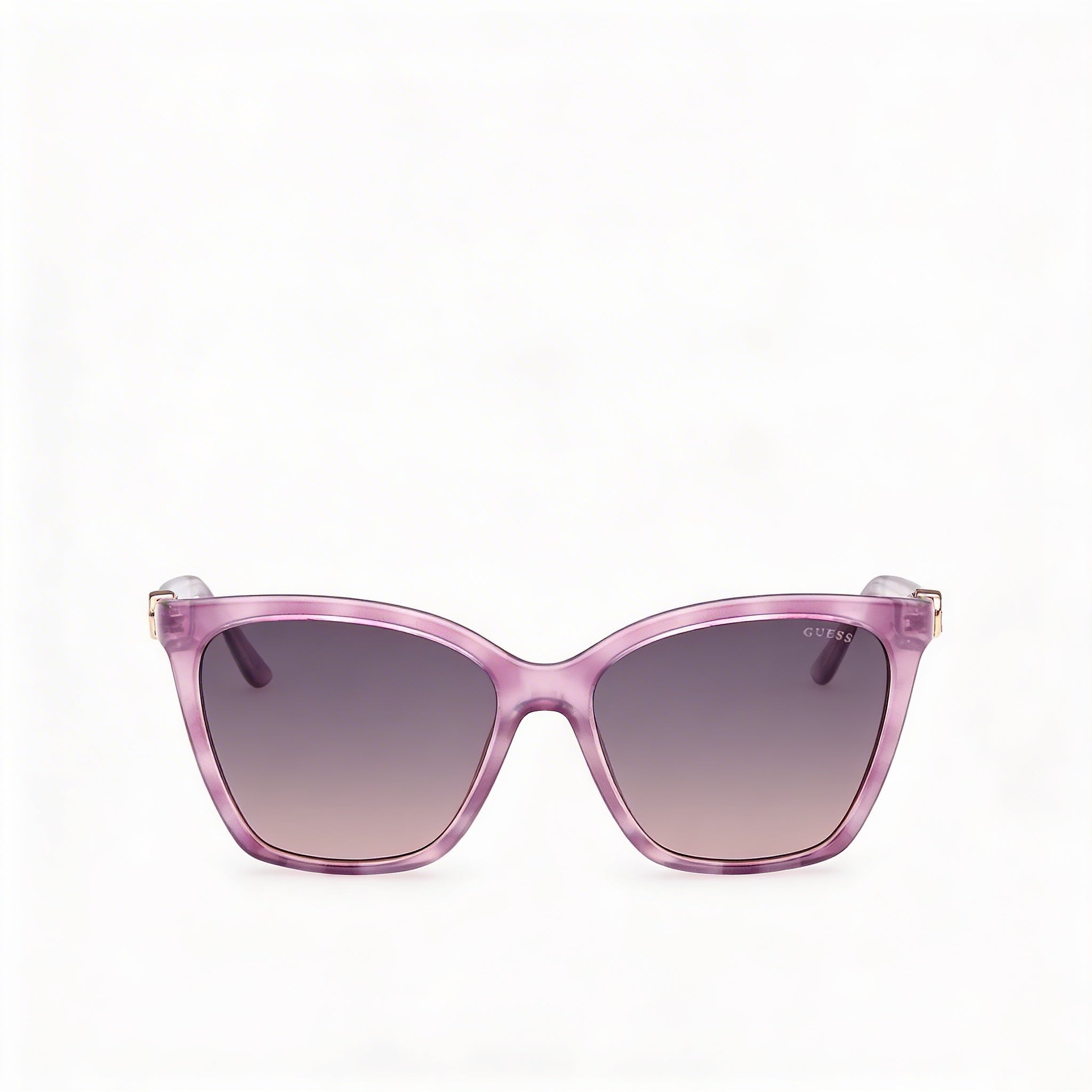GUESS Gu00191 Gafas de sol de mujer violeta Habana, lentes de espejo degradadas violeta, UV 400, 56 mm, Photo 2