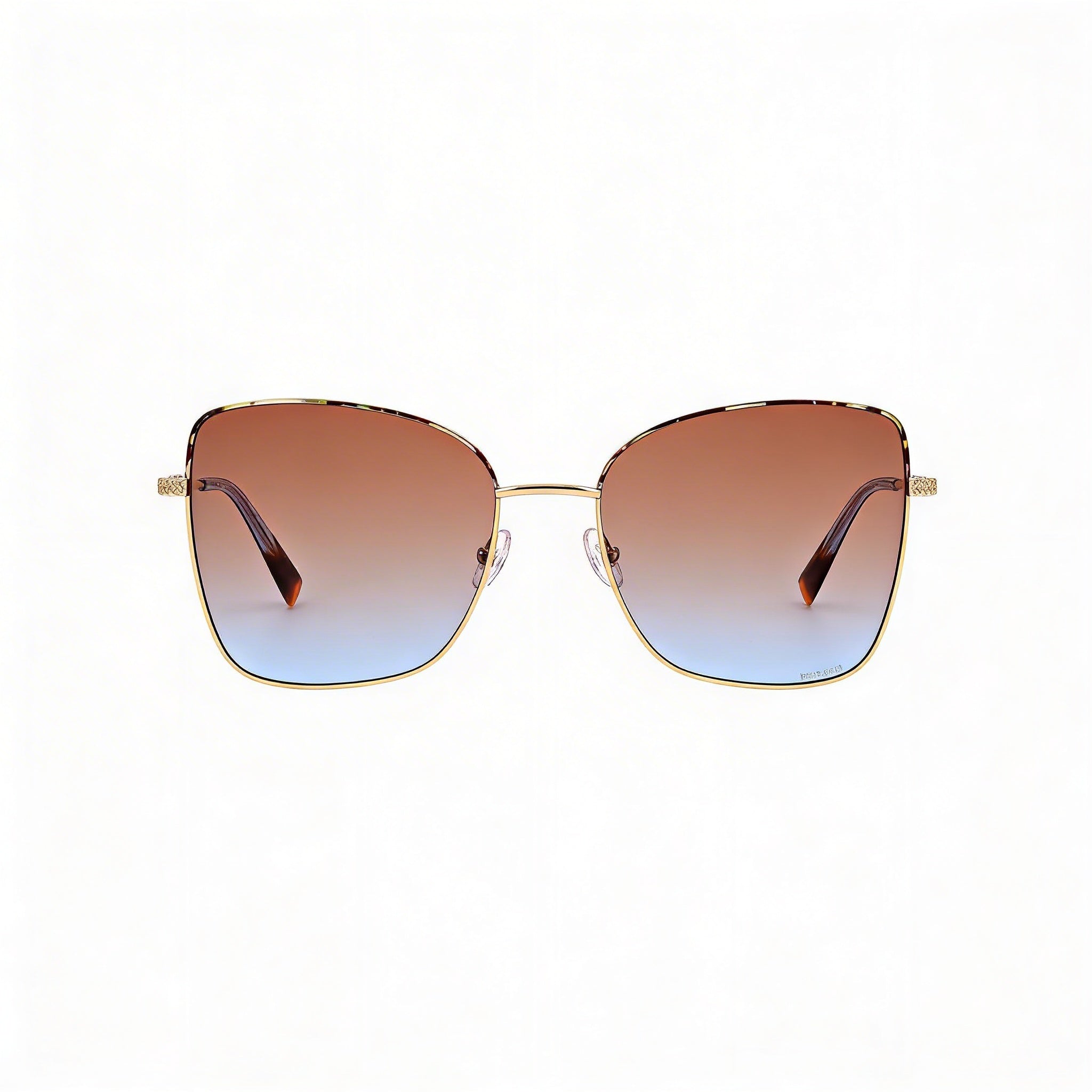 Gafas de sol Missoni Classic para mujer, con montura metálica, protección UV, no polarizadas, doradas y azules, 59 mm, Photo 2