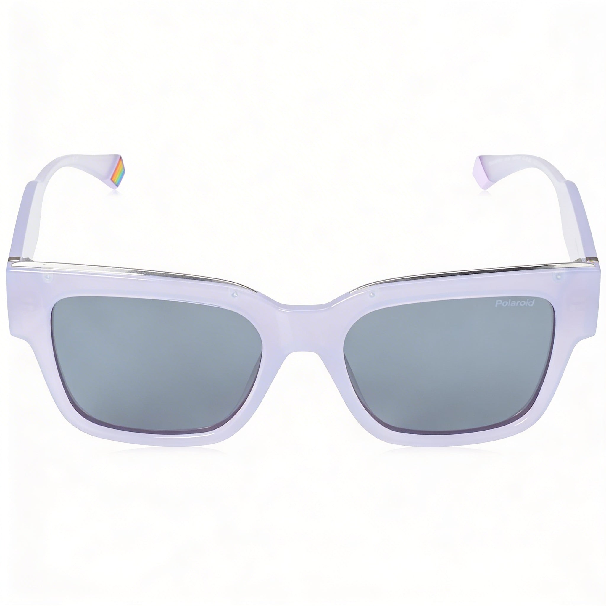 Polaroid Casual Unisex Lilac Polycarbonate Frame Sunglasses with Grey Non-Polarized Lenses 52-18-140, Photo 2