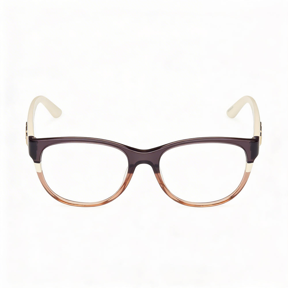 Gafas GUESS Gu2980 para mujer con montura de plástico multicolor y lentes transparentes, tamaño 53 mm