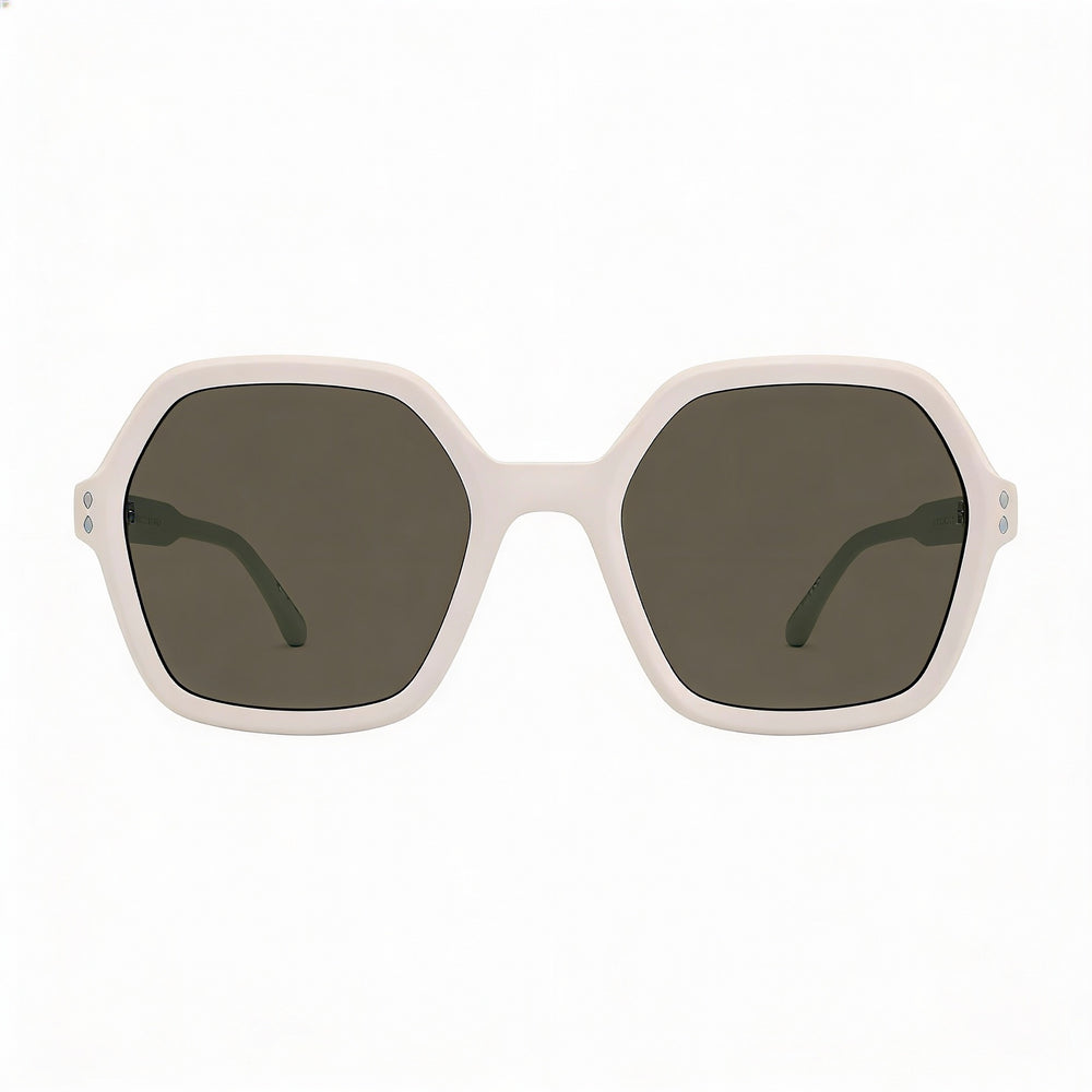 Isabel Marant Thin Fancy Acetate Women's Ivory Lightweight Acetate RX-Able UV Protected Sunglasses 55mm