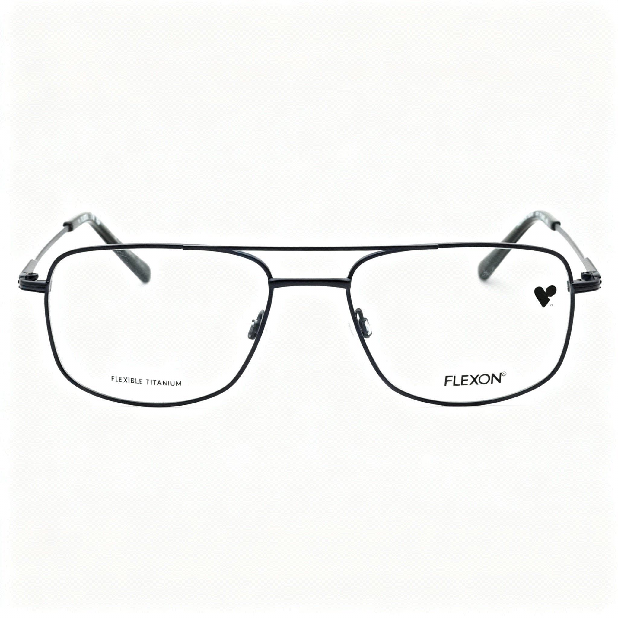 Flexon H6062 Unisex Metal Frame Polarized Sunglasses with Matte Navy Finish, 54mm Lens, Photo 2