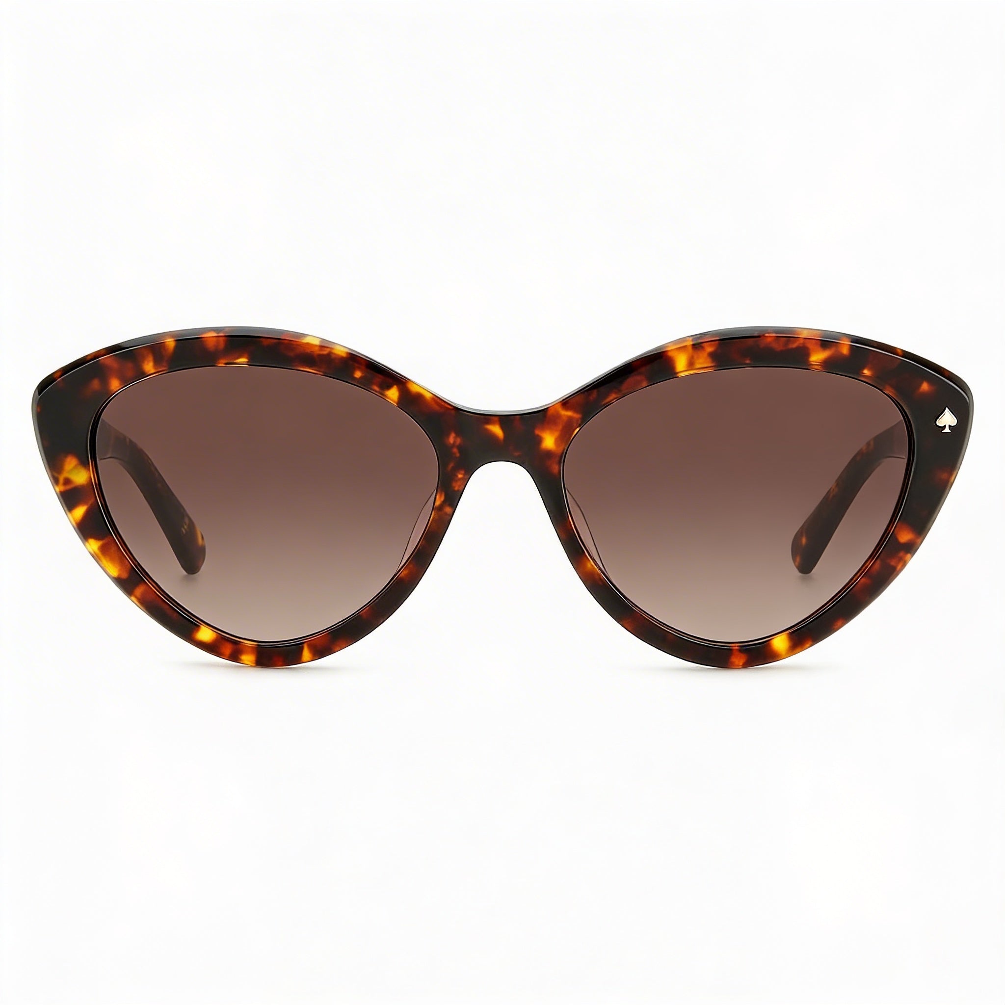Gafas de sol clásicas kate spade new york para mujer, montura habana de acetato, lente degradada en tono marrón, 55mm, Photo 2