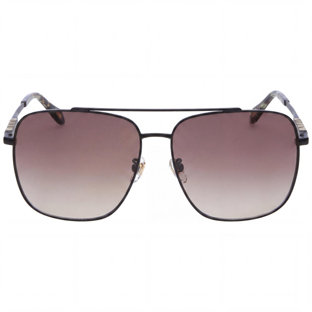 Gafas de Sol Cuadradas Just Cavalli Casual para Mujer con Montura Metálica Negras, Oro Rosa, Negras, No Polarizadas