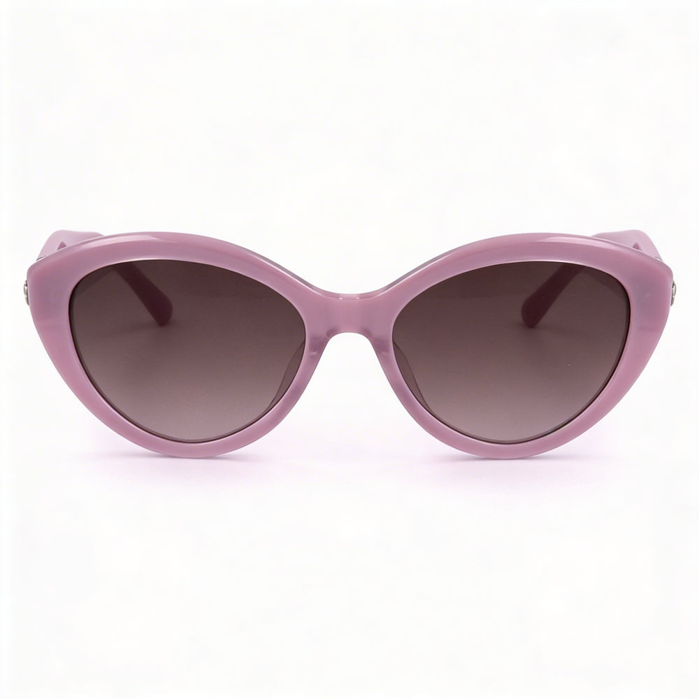 Kate Spade New York Seasonal Women’s Violet Brown Acetate Brown Shaded Polyester UV Protected Sunglasses 55mm