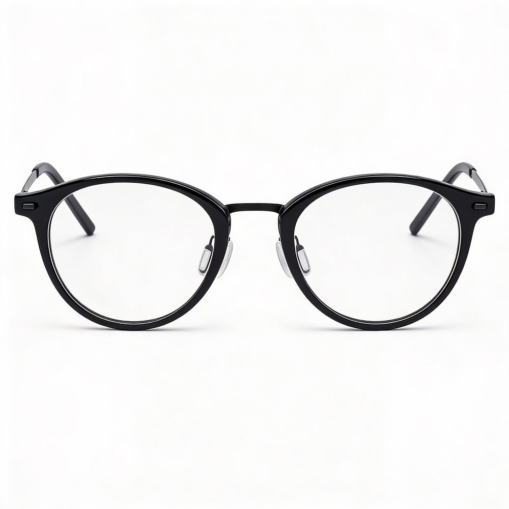 Flexon B2036 Men's Shiny Black Metal Frame Sunglasses with 49mm Lens, 21mm Bridge, 145mm Temple