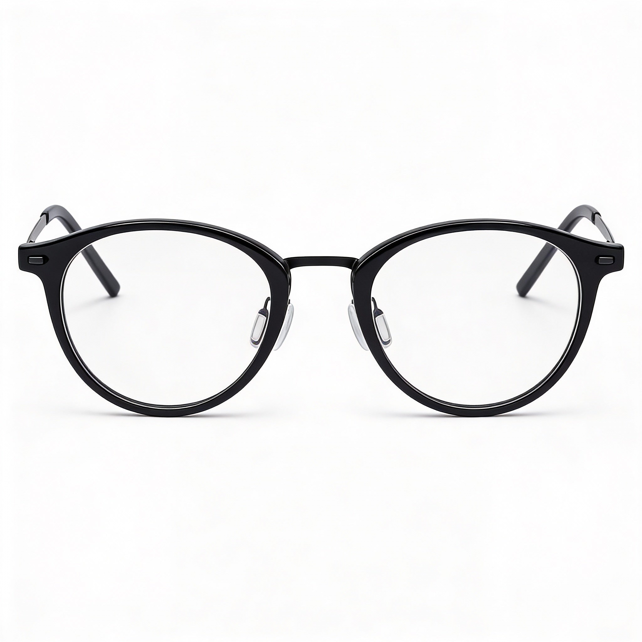 Flexon B2036 Men's Shiny Black Metal Frame Sunglasses with 49mm Lens, 21mm Bridge, 145mm Temple, Photo 1