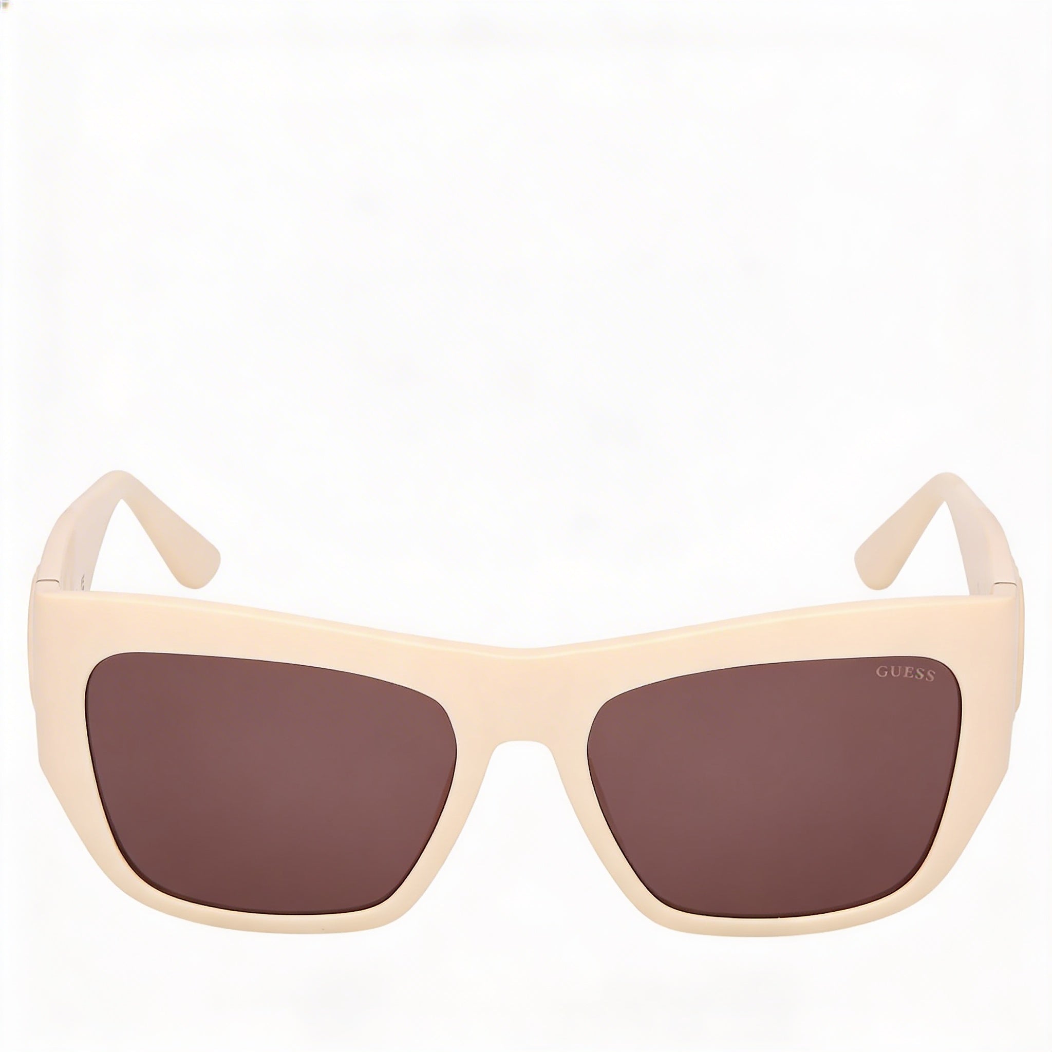 GUESS Gu00252 Montura de plástico color marfil brillante para mujer Lentes moradas con protección 100 % UVA y UVB 54 mm, Photo 2