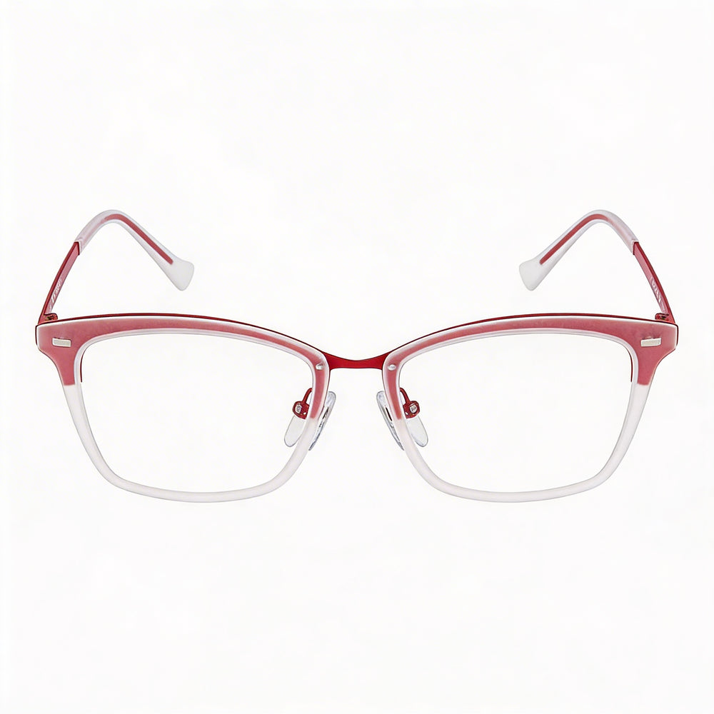 Police Modern Women's Matt Red METAL-INJECTED Eyewear with Semi-Matt Red Non Lenses 51mm