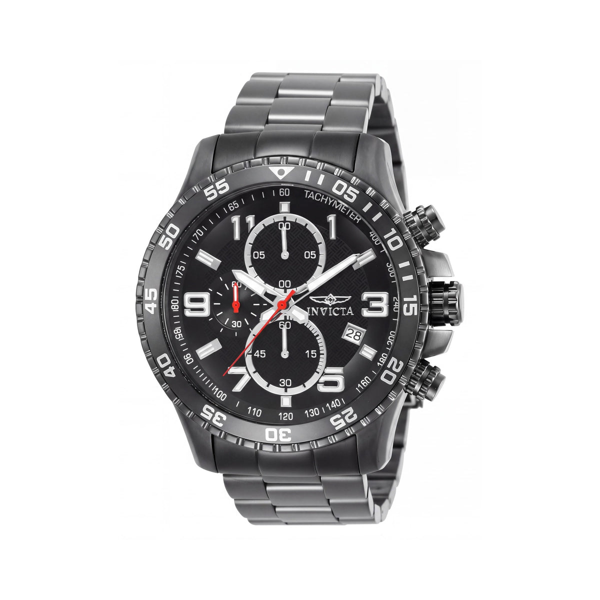 Invicta Men's Casual Gunmetal Stainless Steel Chronograph Watch 45mm, Photo 1