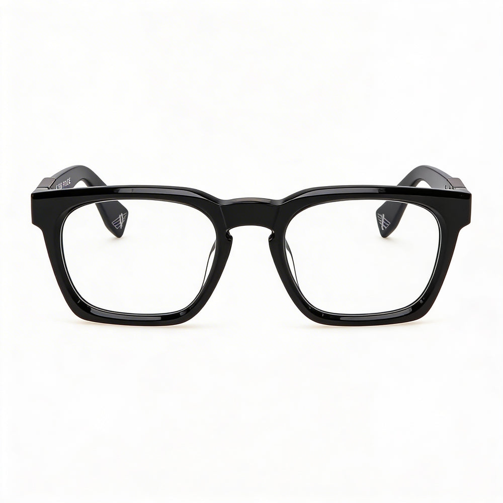 Gafas Police Vpln64 para hombre con montura negra brillante - Ancho de lente: 53 mm, puente: 22 mm, patilla: 145 mm