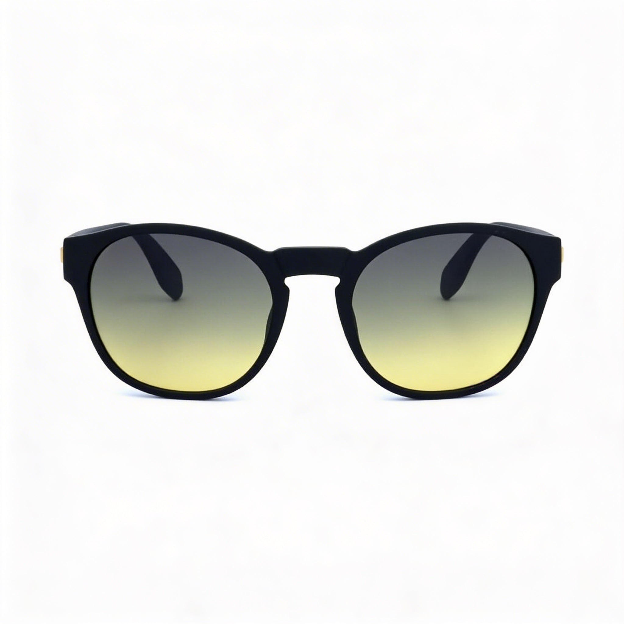 Gafas de sol unisex adidas Originals Classic con montura de acetato negro mate y protección UV en amarillo degradado de 54 mm, Photo 2