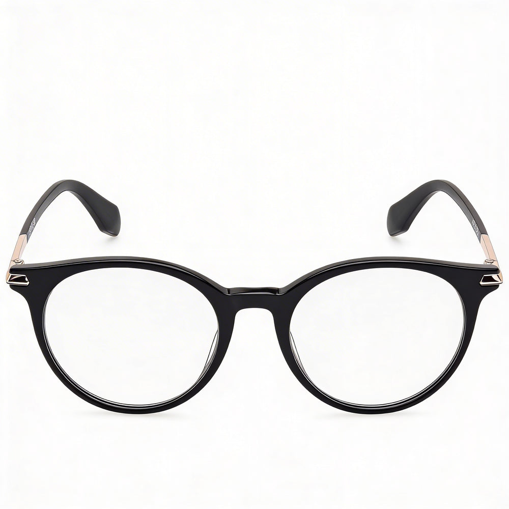 Gafas Adidas OR5073 para hombre, montura de plástico ligera, color negro brillante y negro mate, lentes transparentes, 51 mm