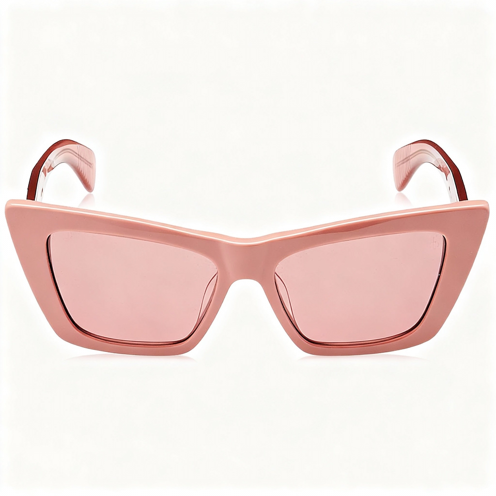 rag & bone Casual Women's Pink Acetate Sunglasses, Burgundy Non-Polarized UV Lenses 53-16-140