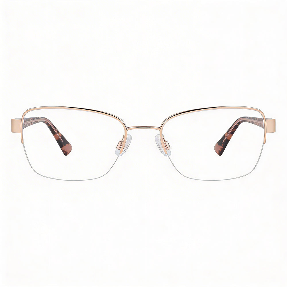 Gafas Anne Klein Ak5093 para hombre con montura de metal en oro rosa y lentes transparentes (51-17-140 mm)