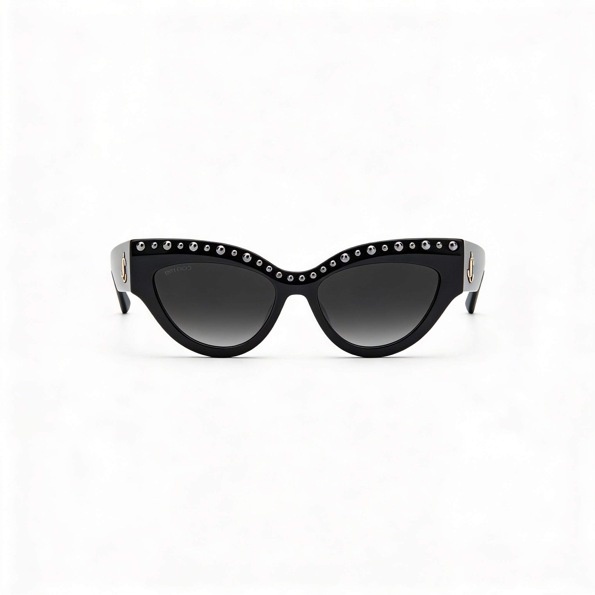 JIMMY CHOO Sonja/G/S Women's Sunglasses with Black Acetate Frame and UV Protected Black Lenses 55mm, Photo 3