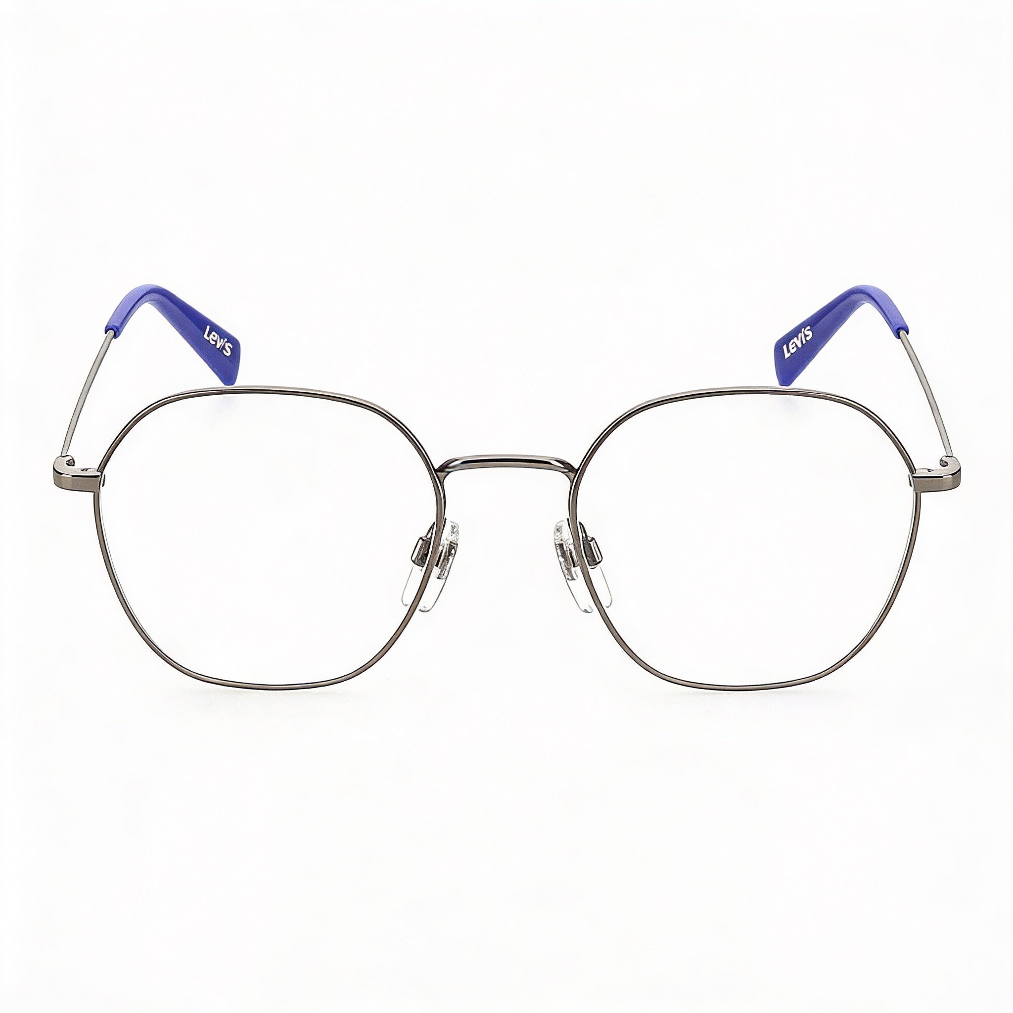 Levi's Lv 1009 Unisex Dark Ruthenium Metal Frame Round/Oval Eyeglasses Lens 51mm Bridge 20mm Temple 145mm, Photo 2