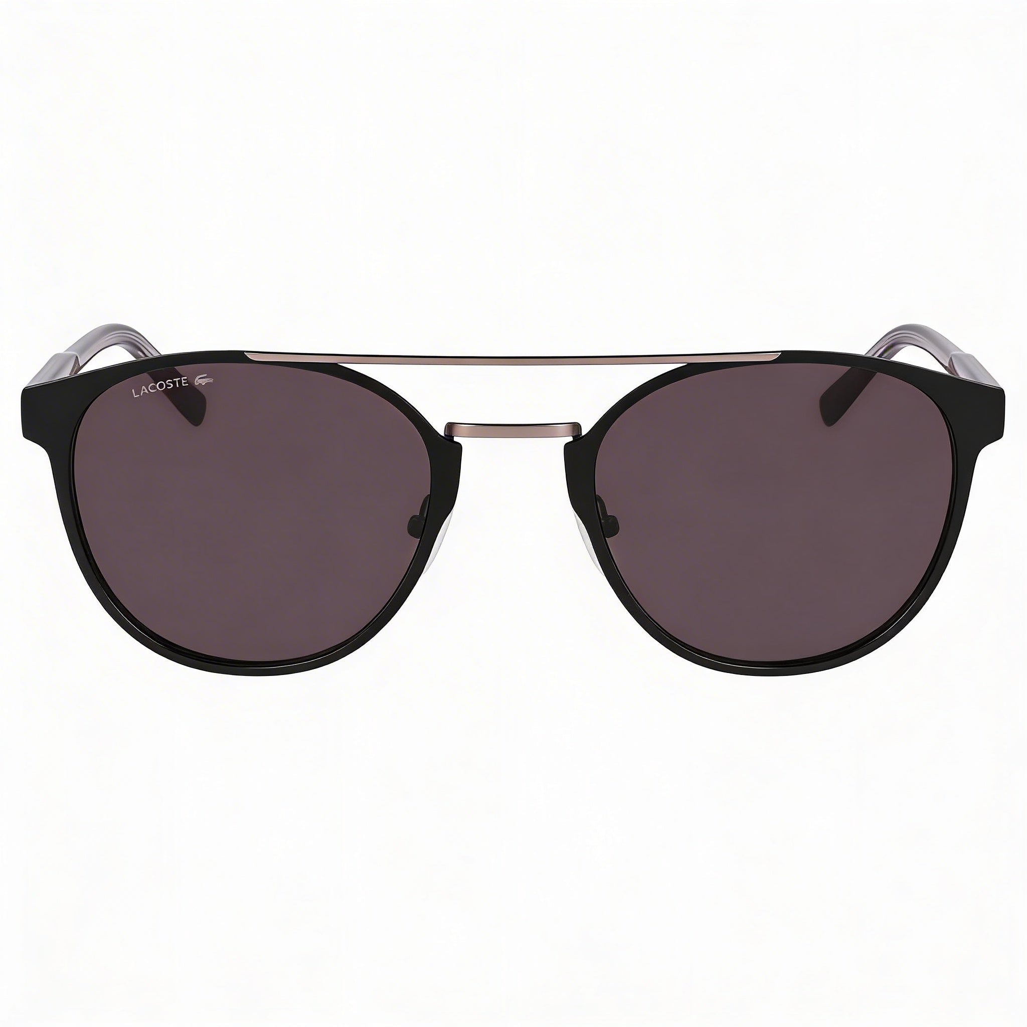 Lacoste Casual Unisex Matte Black Metal Frame UV Protected Polycarbonate Lens Large Sunglasses 53-22-145mm, Photo 2