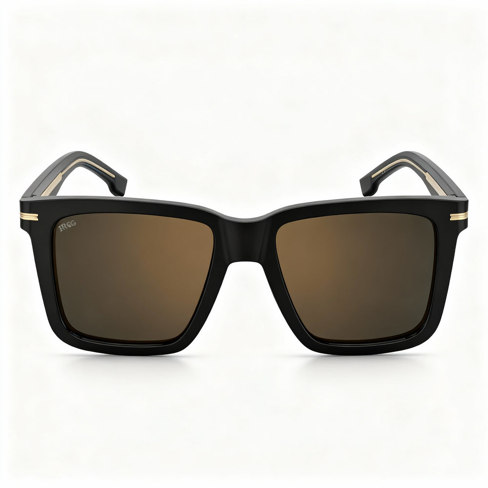 Hugo Boss Style & Expression Men's Eco-Acetate Optical Frames in Black Gold Grey, Size 55-17-145