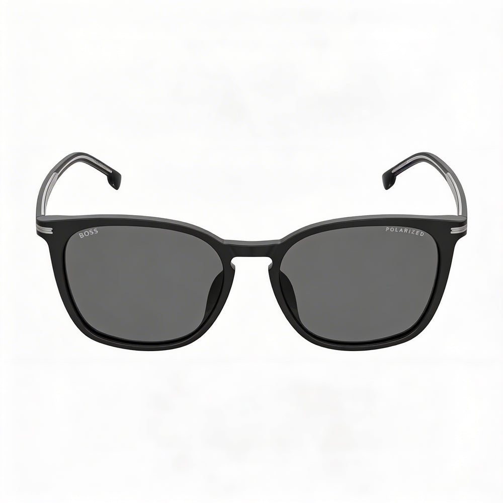 Hugo Boss Boss 1668/F/Sk Men's ECO ACETATE Black Polarized Grey UV Protection 56mm Sunglasses