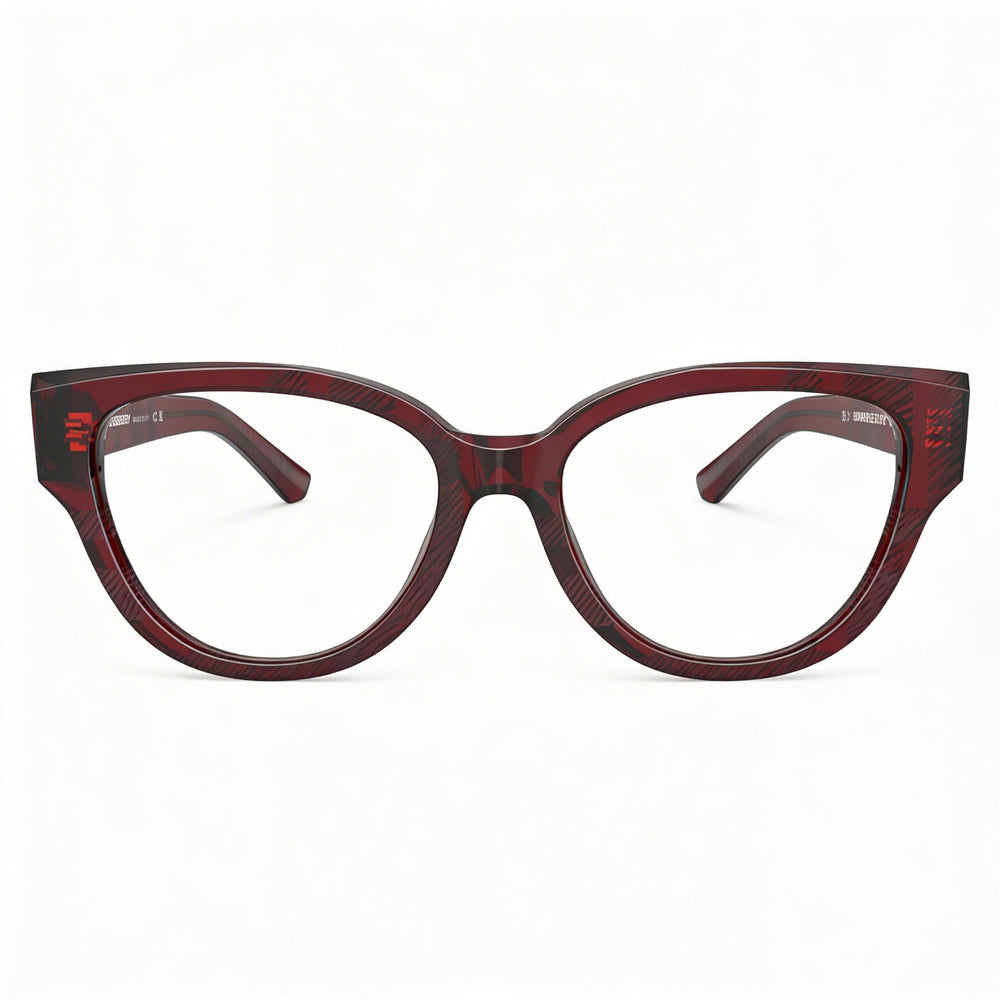 Gafas ópticas unisex Burberry Classic, lujosas, con montura roja 0BE2421, auténticas, con lentes de 51 mm de ancho.