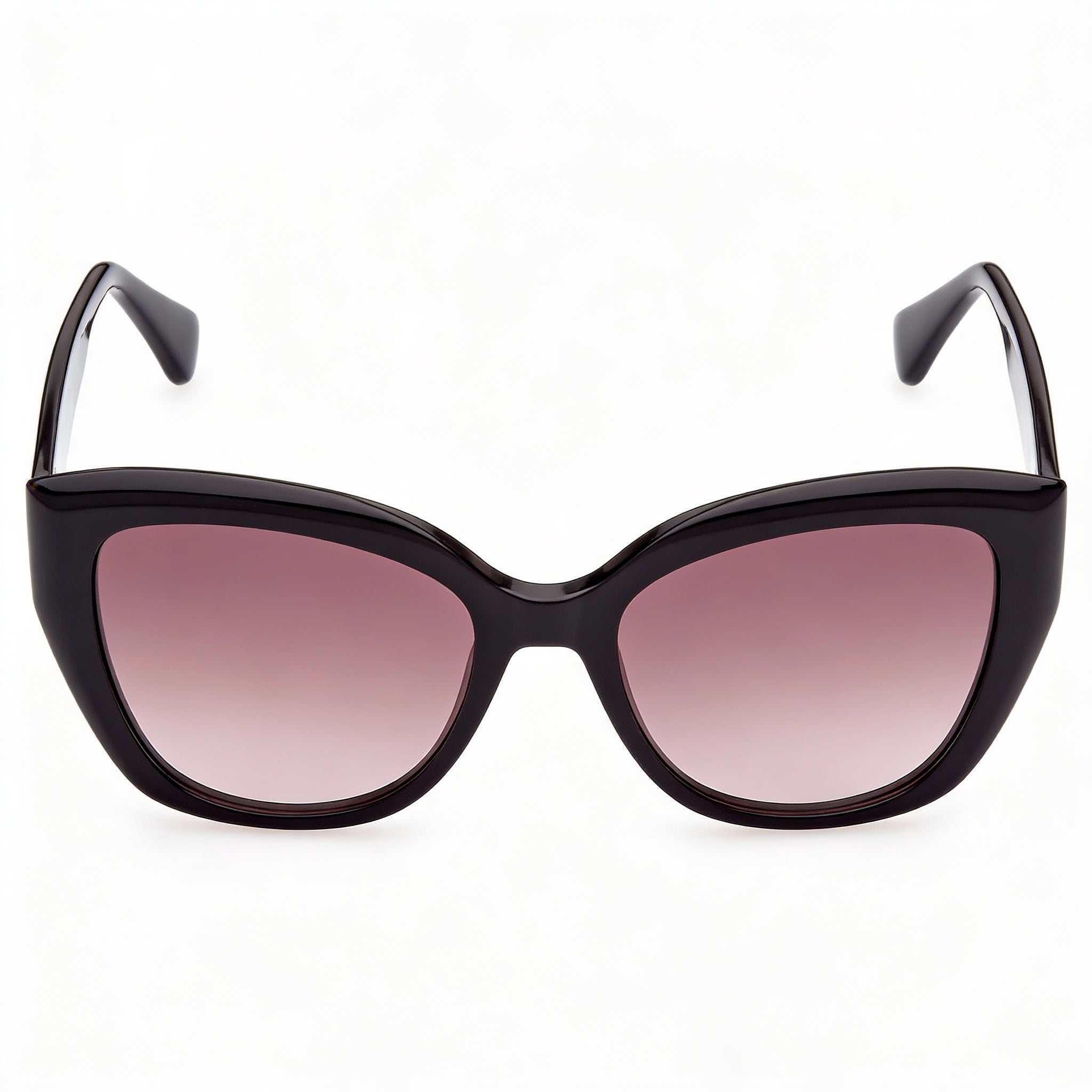 MaxMara MM0040 Women's Casual Shiny Black Plastic Non-Polarized UV Protection Sunglasses 54mm, Photo 2