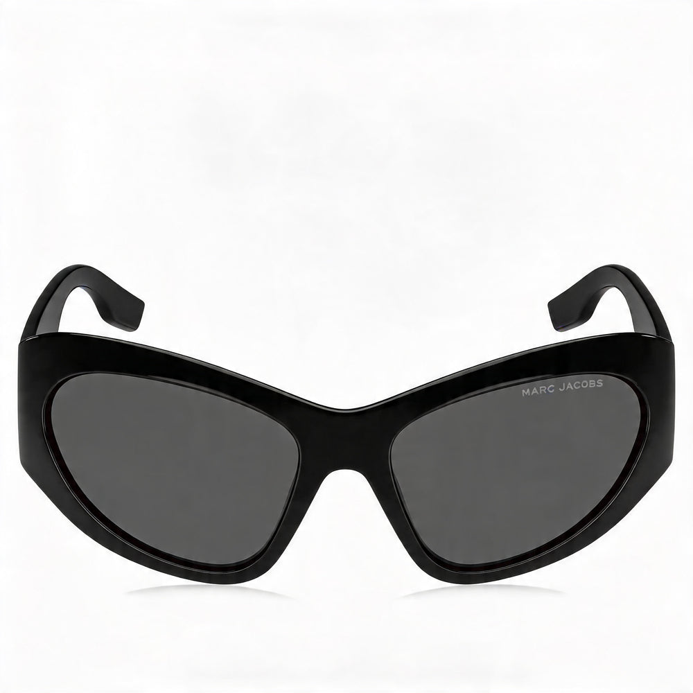 Gafas de sol informales de poliamida para mujer Marc Jacobs, negro/gris, lentes negras, 62 mm