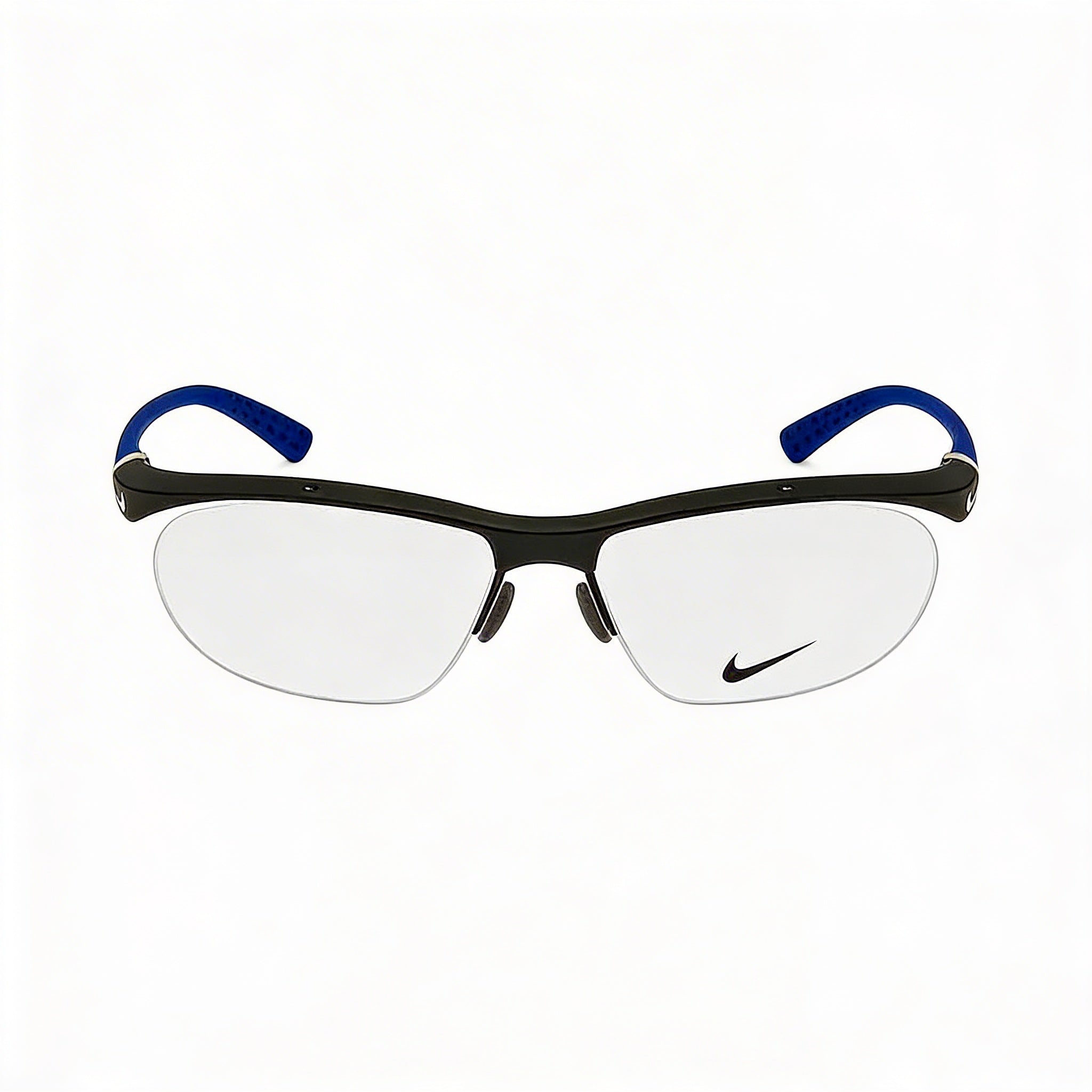 Gafas semi al aire Nike 7070/2 para hombre, con montura de plástico en gris oscuro mate y lentes de demostración, 57 mm, Photo 2