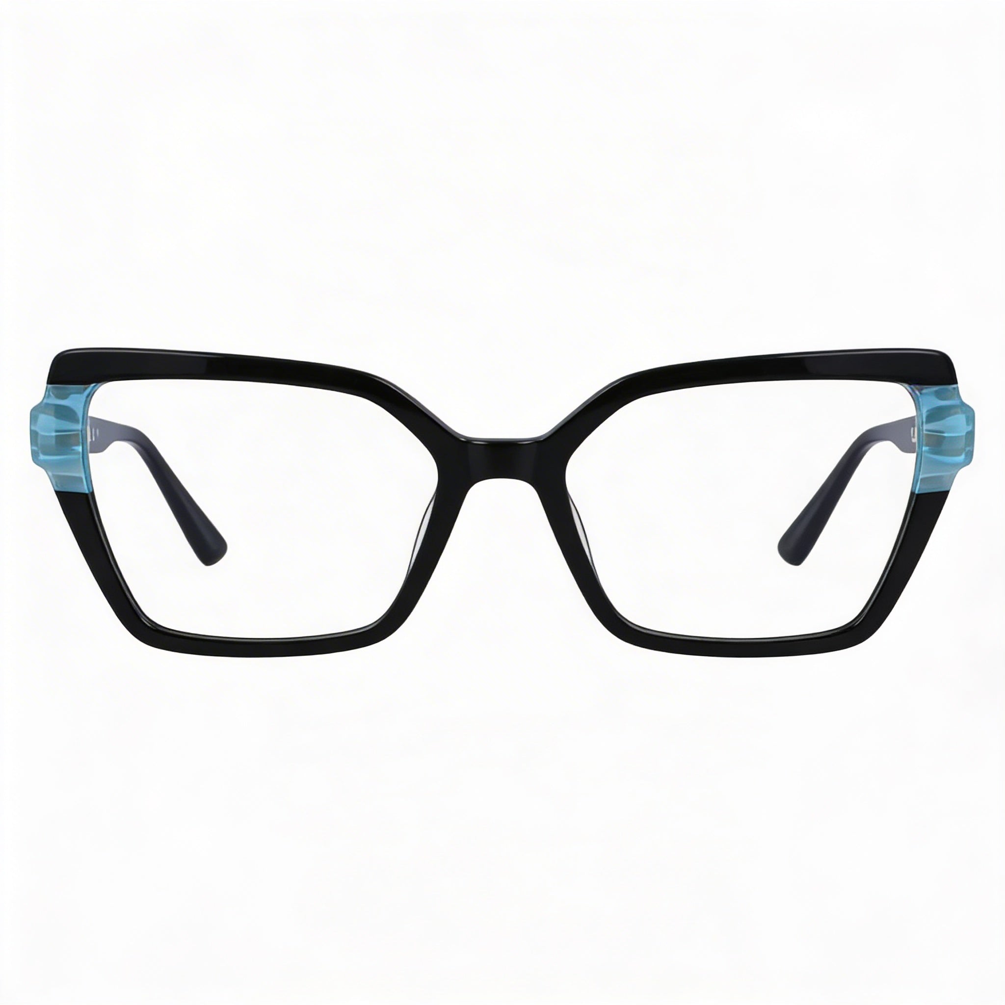 KARL LAGERFELD Modern Women's Acetate Frame Black Azure Polycarbonate Lens Sunglasses Eyewear 53mm, Photo 2