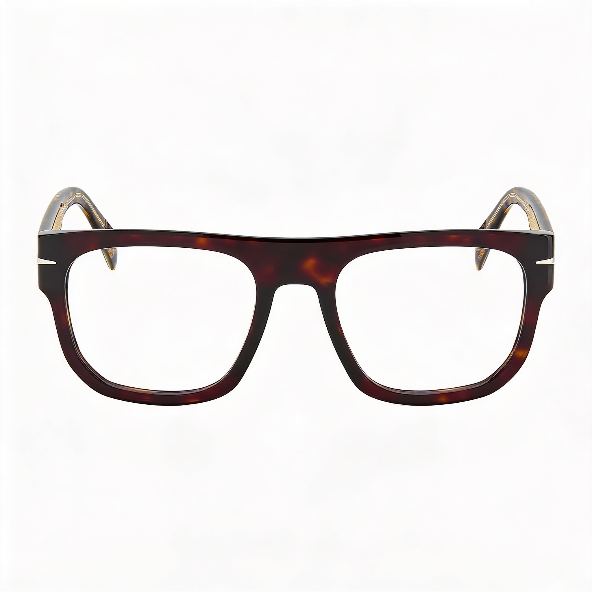 David Beckham Db 7052 Unisex Havana Acetate Optical Frames with 53mm Lens, 20mm Bridge, 145mm Temples, Photo 2