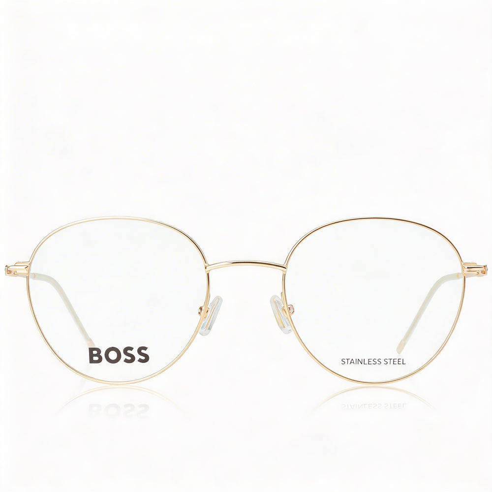 Hugo Boss 1530 Unisex Multicolored Frame Eyeglasses with Rose Gold Glass Non-Polarized Lenses